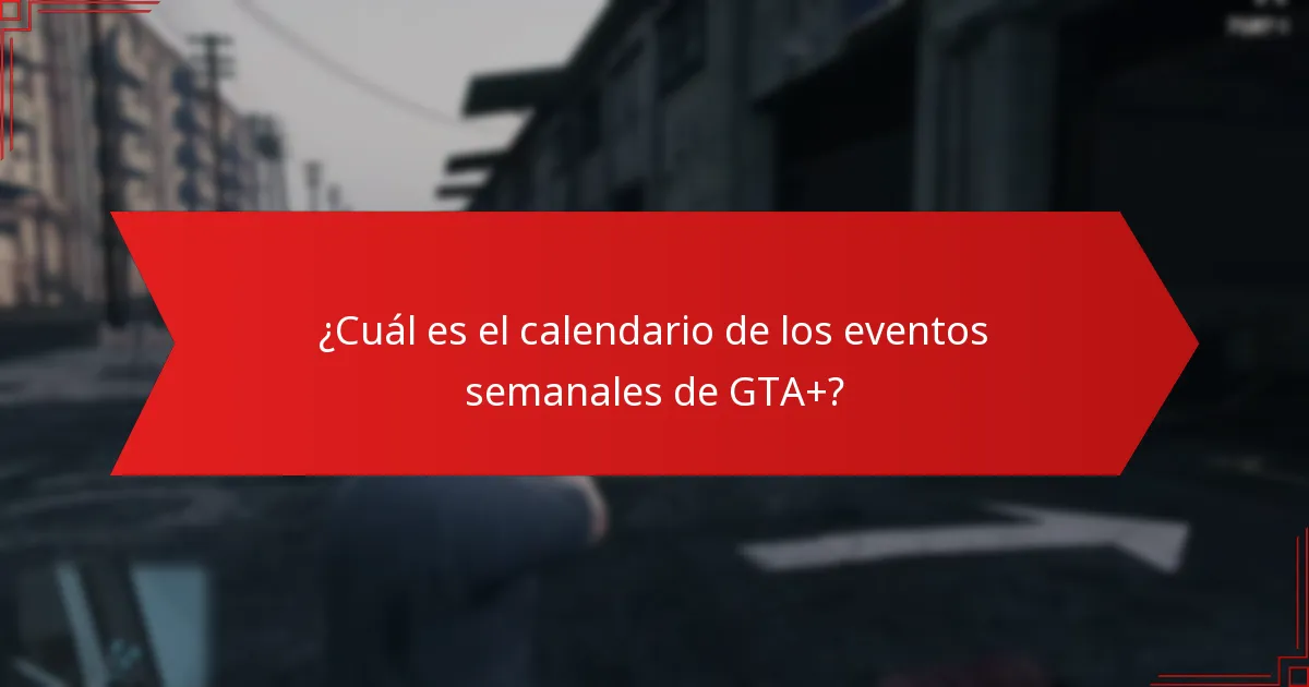¿Cómo se comparan los eventos semanales de GTA+ con otros eventos de suscripción de juegos?